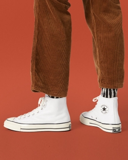Converse, Tenisi Inalti Barbati Seasonal Color Leather Chuck 70 PUHNK7263, Negrii/Albi